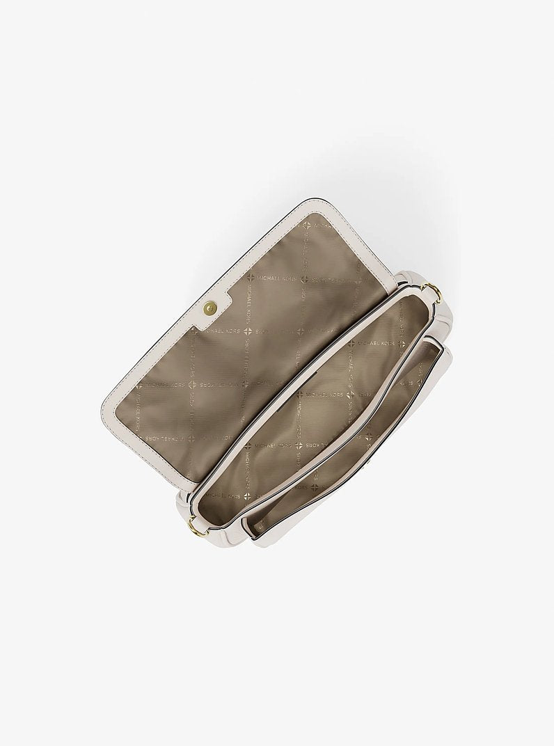 Jet Set Travel Small Pebbled Leather Crossbody Bag With Pouch