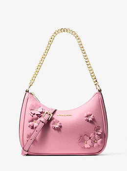Jet Set Travel Large Floral Embellished Convertible Crossbody Bag