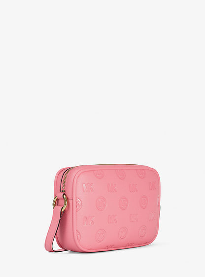 Jet Set Travel Large Logo Debossed Camera Crossbody Bag