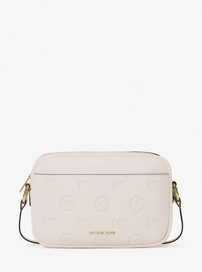 Jet Set Travel Large Logo Debossed Camera Crossbody Bag