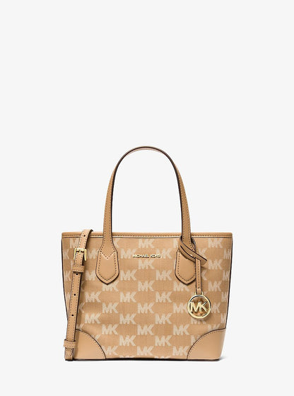 Eva Extra-Small Logo Jacquard Convertible Tote Bag