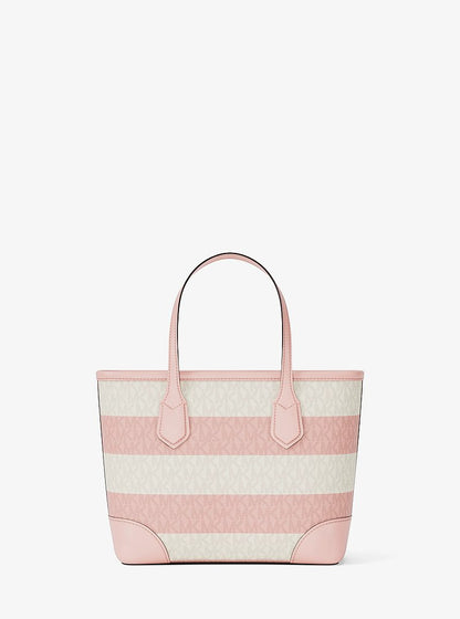 Eva Extra-Small Striped Signature Logo Convertible Tote Bag