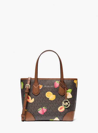Eva Extra-Small Printed Signature Logo Convertible Tote Bag