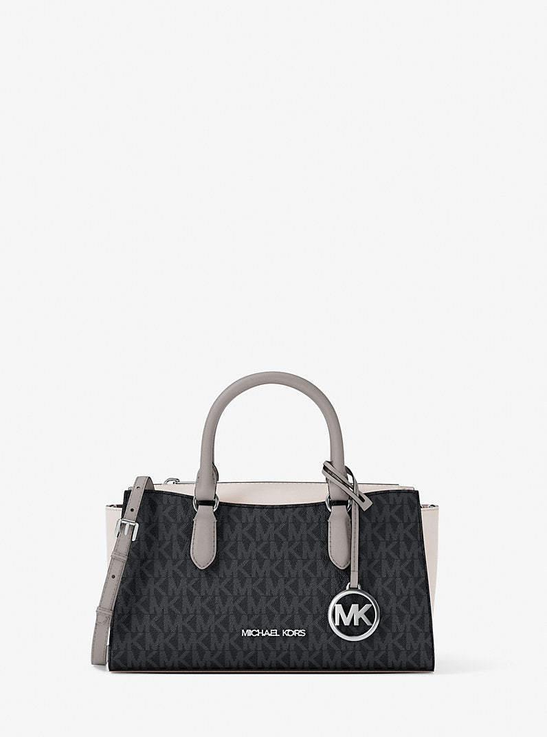 Arden Small Color-Block Signature Logo Messenger Bag