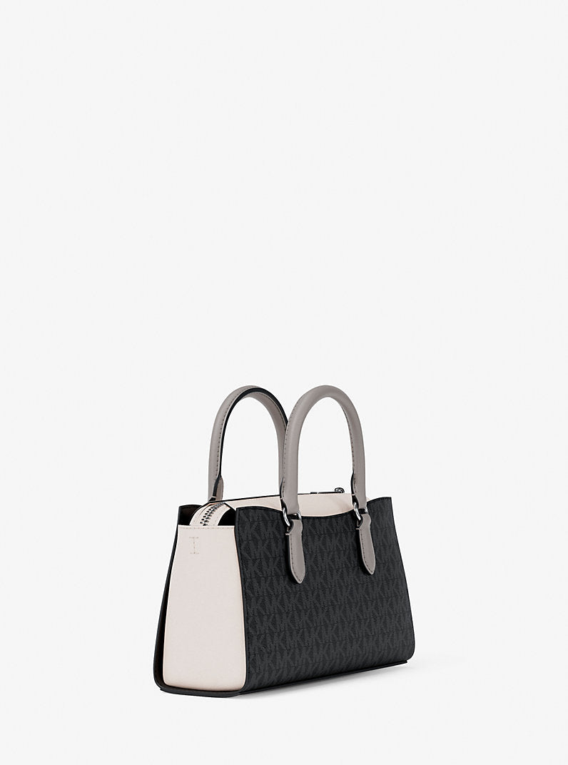 Arden Small Color-Block Signature Logo Messenger Bag