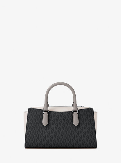 Arden Small Color-Block Signature Logo Messenger Bag
