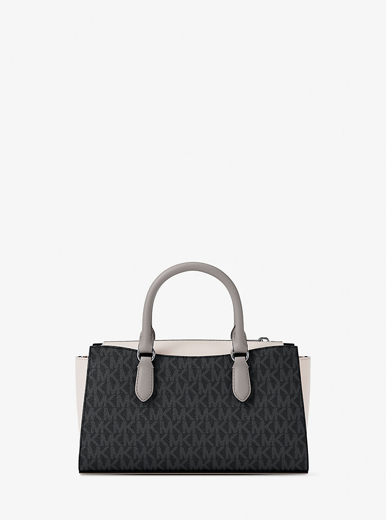 Arden Small Color-Block Signature Logo Messenger Bag