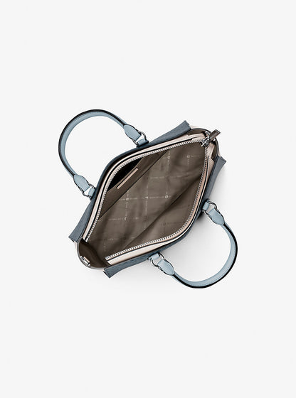 Arden Small Color-Block Signature Logo Messenger Bag