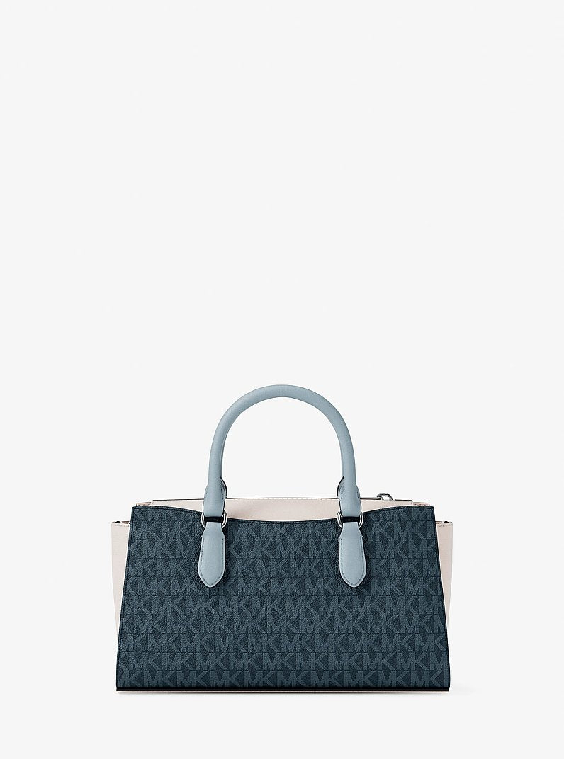Arden Small Color-Block Signature Logo Messenger Bag