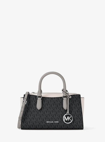 Arden Small Color-Block Signature Logo Messenger Bag