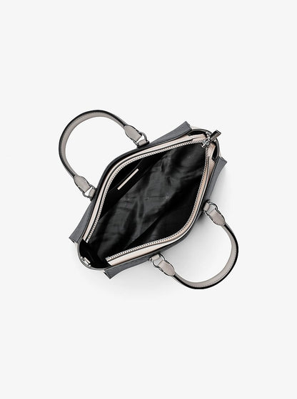 Arden Small Color-Block Signature Logo Messenger Bag