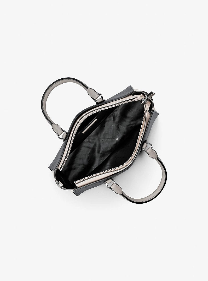 Arden Small Color-Block Signature Logo Messenger Bag
