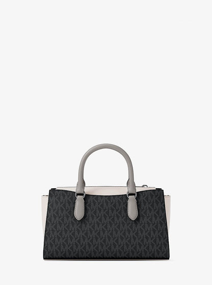 Arden Small Color-Block Signature Logo Messenger Bag