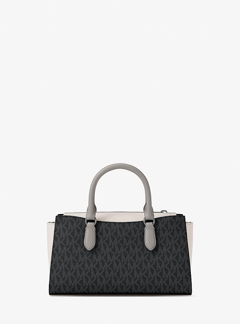 Arden Small Color-Block Signature Logo Messenger Bag