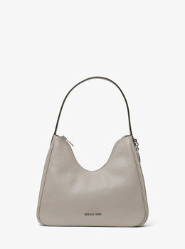 Nayla Small Pebbled Leather Hobo Shoulder Bag
