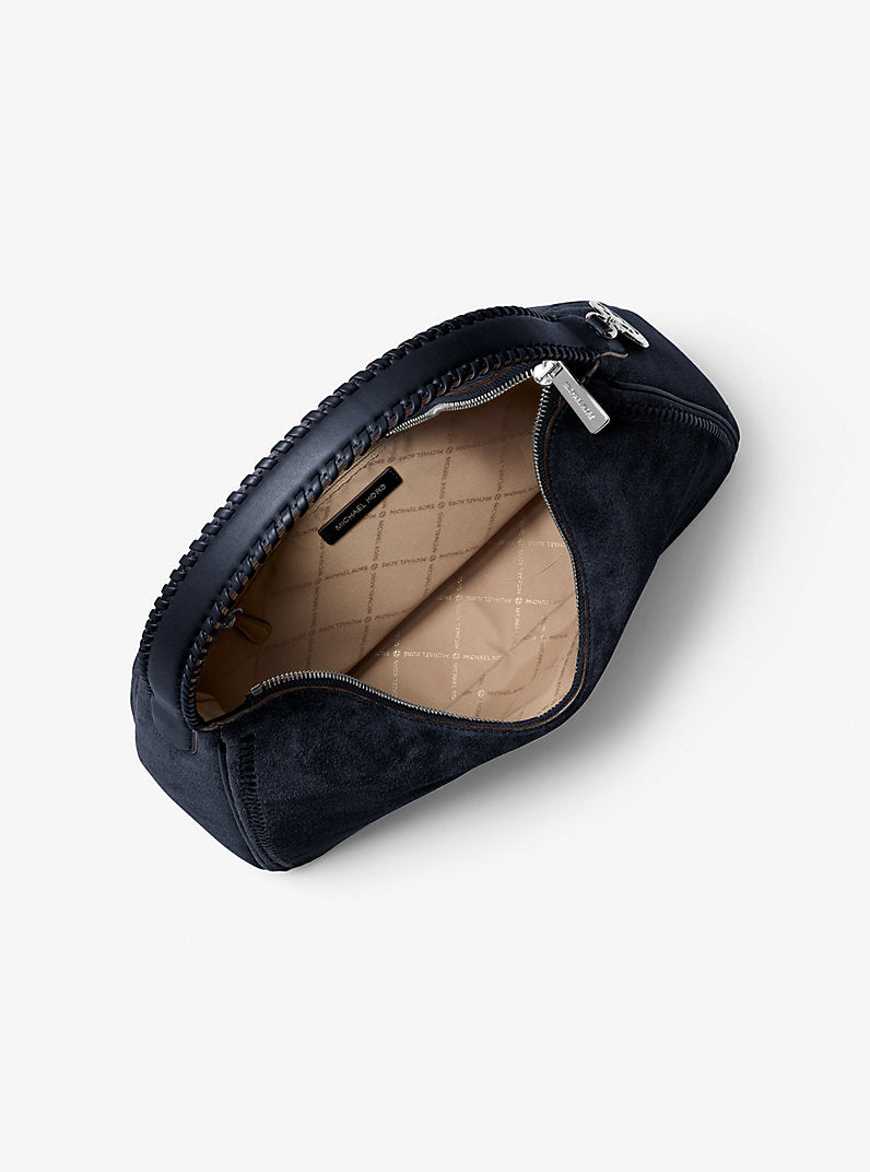 Nayla Medium Suede Hobo Shoulder Bag