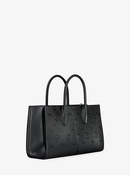 Mirella Medium Logo Debossed Satchel