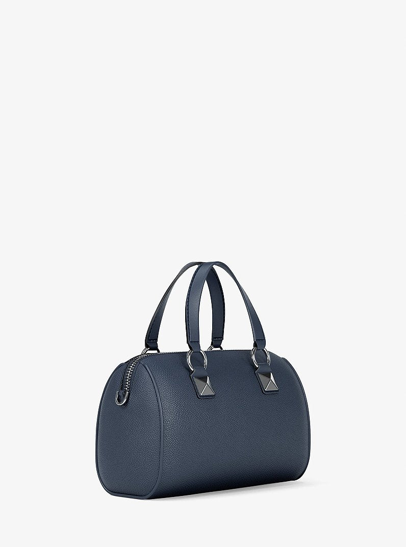 Grayson Small Pebbled Leather Duffel Crossbody Bag
