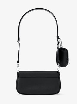 Jet Set Travel Small Pebbled Leather Crossbody Bag With Pouch