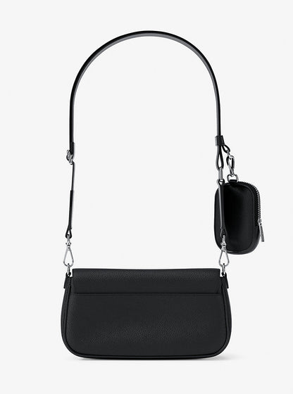 Jet Set Travel Small Pebbled Leather Crossbody Bag With Pouch