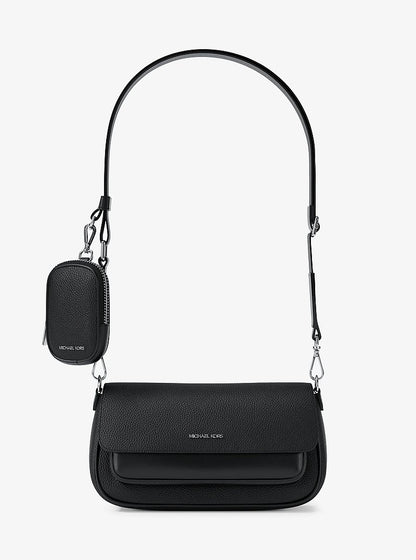 Jet Set Travel Small Pebbled Leather Crossbody Bag With Pouch