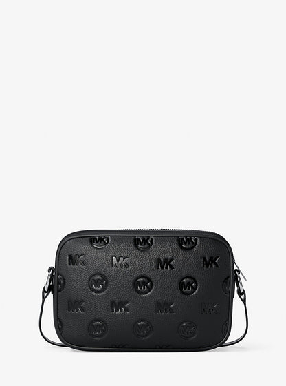 Jet Set Travel Large Logo Debossed Camera Crossbody Bag