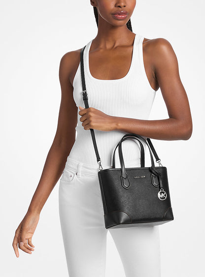 Eva Extra-Small Saffiano Leather Convertible Tote Bag
