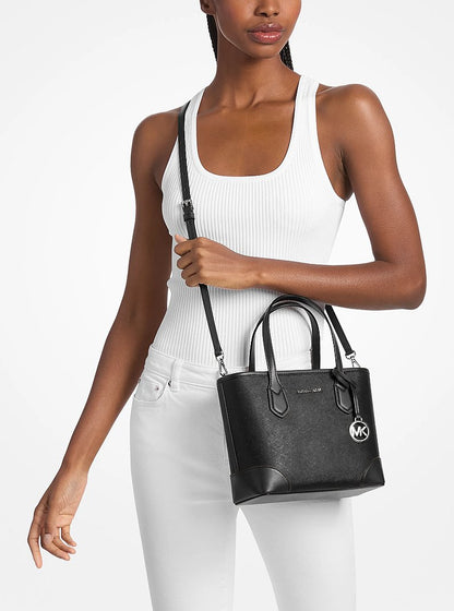Eva Extra-Small Saffiano Leather Convertible Tote Bag