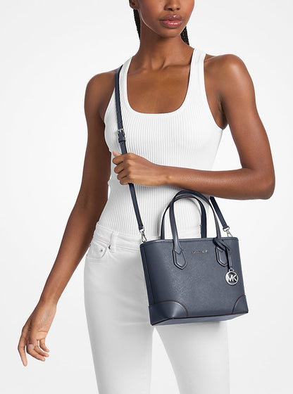 Eva Extra-Small Saffiano Leather Convertible Tote Bag