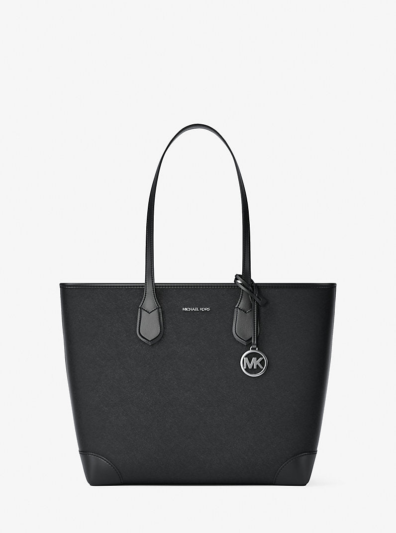 Eva Large Saffiano Leather Tote Bag
