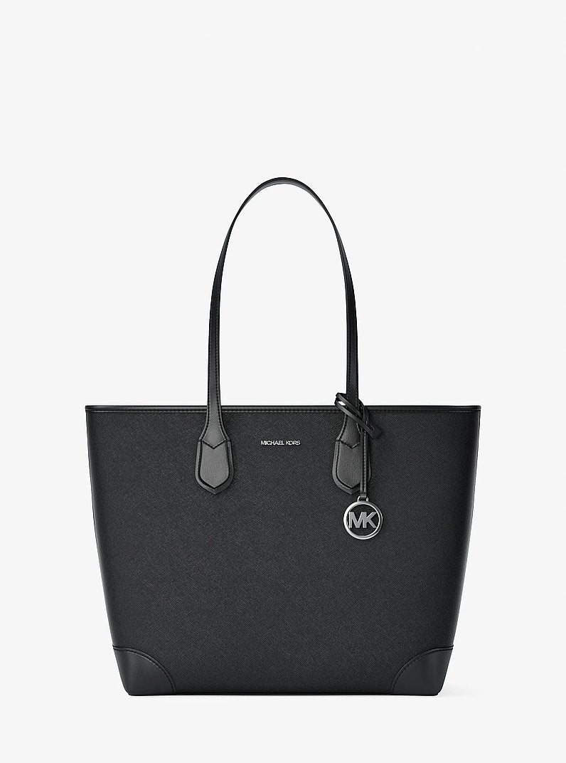 Eva Large Saffiano Leather Tote Bag