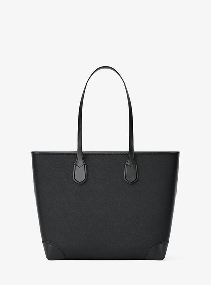 Eva Large Saffiano Leather Tote Bag