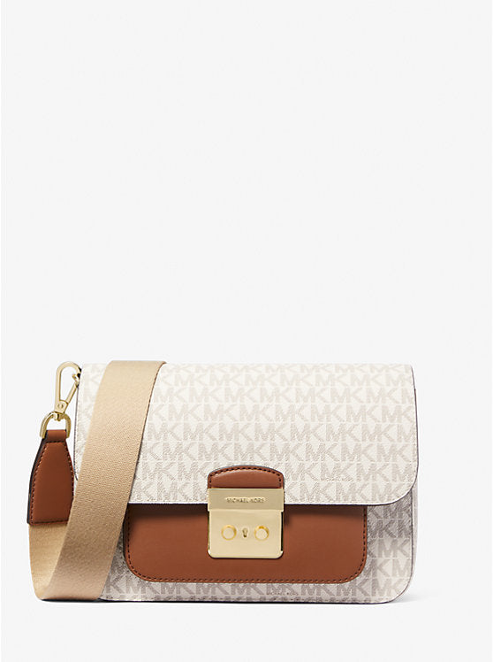 Michael Kors Sloan Editor Medium Signature Logo Messenger Bag - Bags | Shop From The Mirage