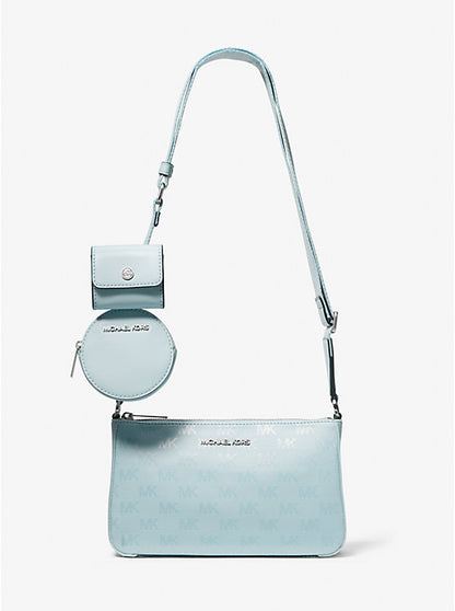 Michael Kors Jet Set Woven Logo Nylon Crossbody Bag with Case for Apple Airpods Pro® - Bags | Shop From The Mirage