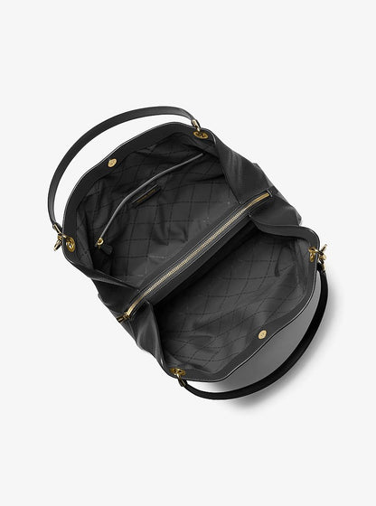 Christina Large Pebbled Leather Shoulder Bag