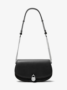 Mila Medium Leather Messenger Bag