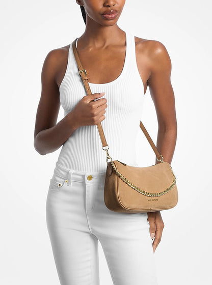 Carmela Medium Suede Convertible Crossbody Bag