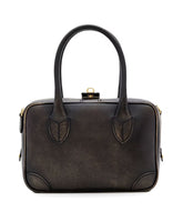 Black Leather Handbag for Women