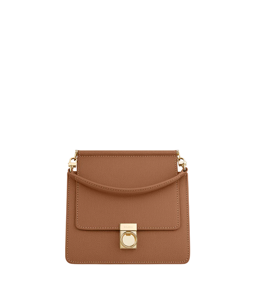 Polene Numéro Sept Mini Edition Textured Camel - Size: One Size Bags | Shop From The Mirage