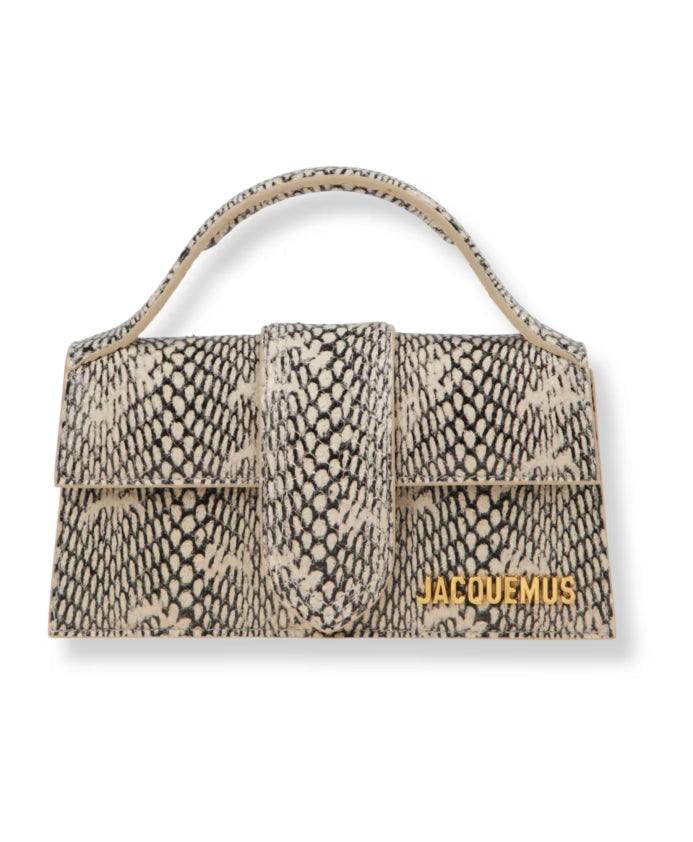 Python Effect Handbag with Removable Strap