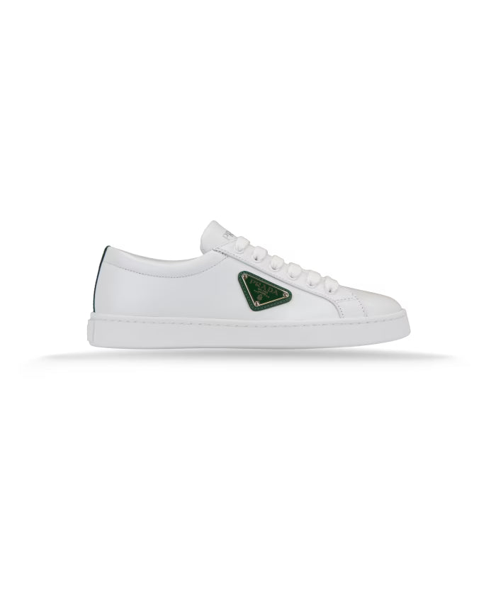 Prada Leather Lace-Up Sneakers for Women