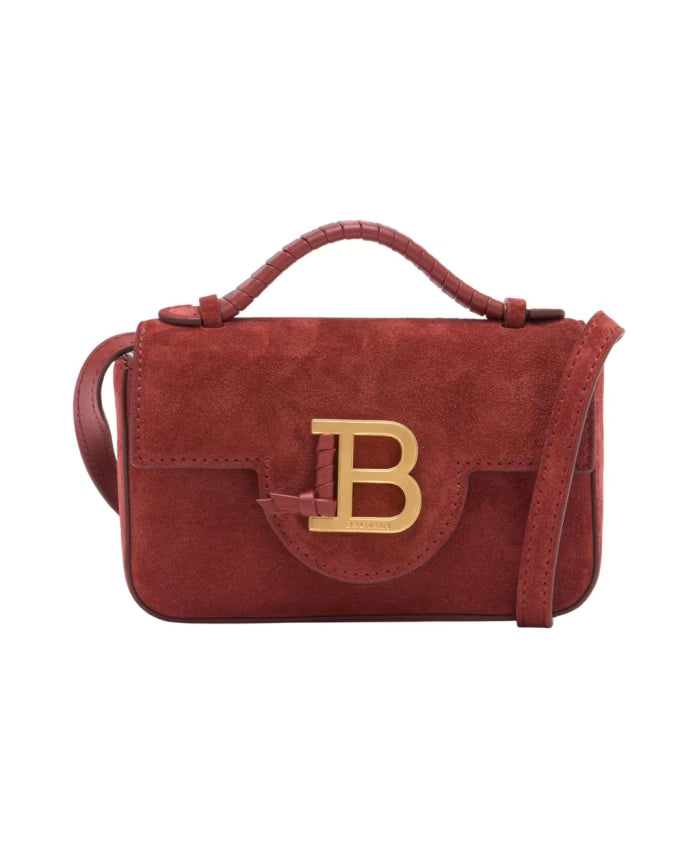 Red Leather Mini Bag with Handle