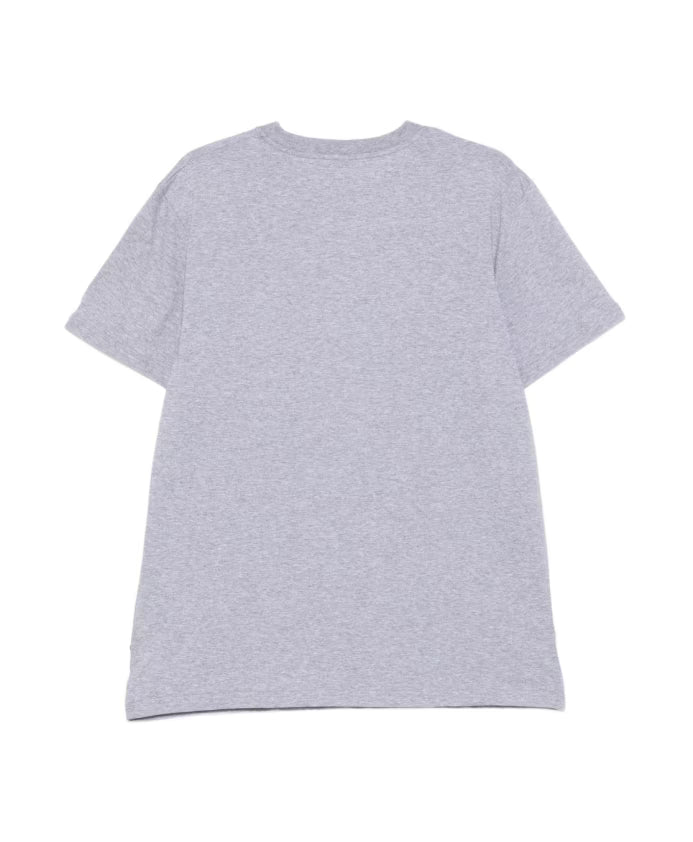 Moschino Casual Logo Embroidered Tee Grey