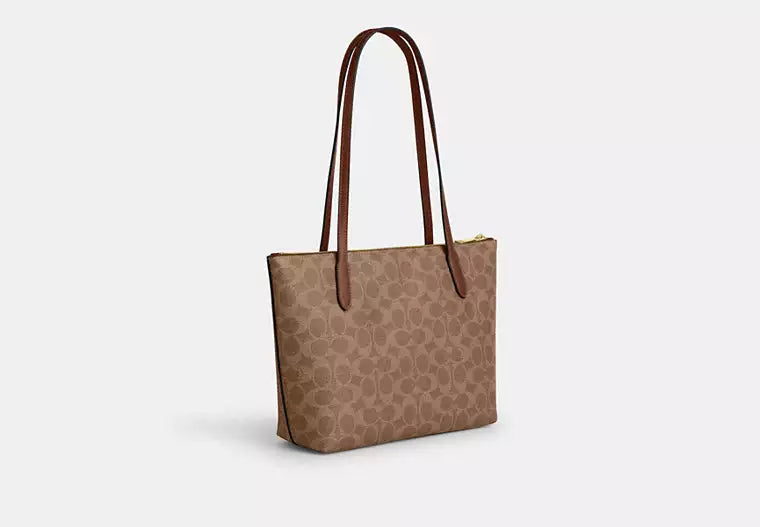 Fiona Zip Tote Bag In Signature Canvas