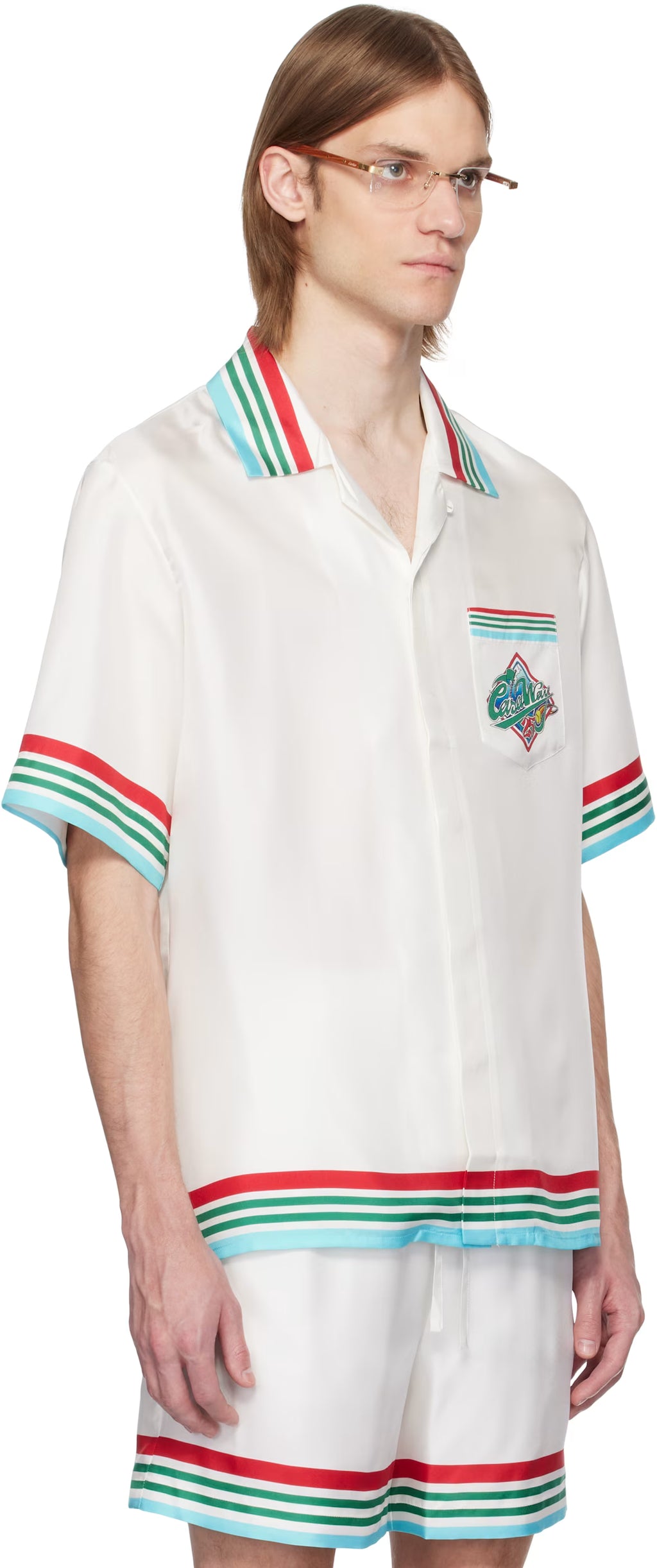 White 'Casa Way' World Series Silk Shirt