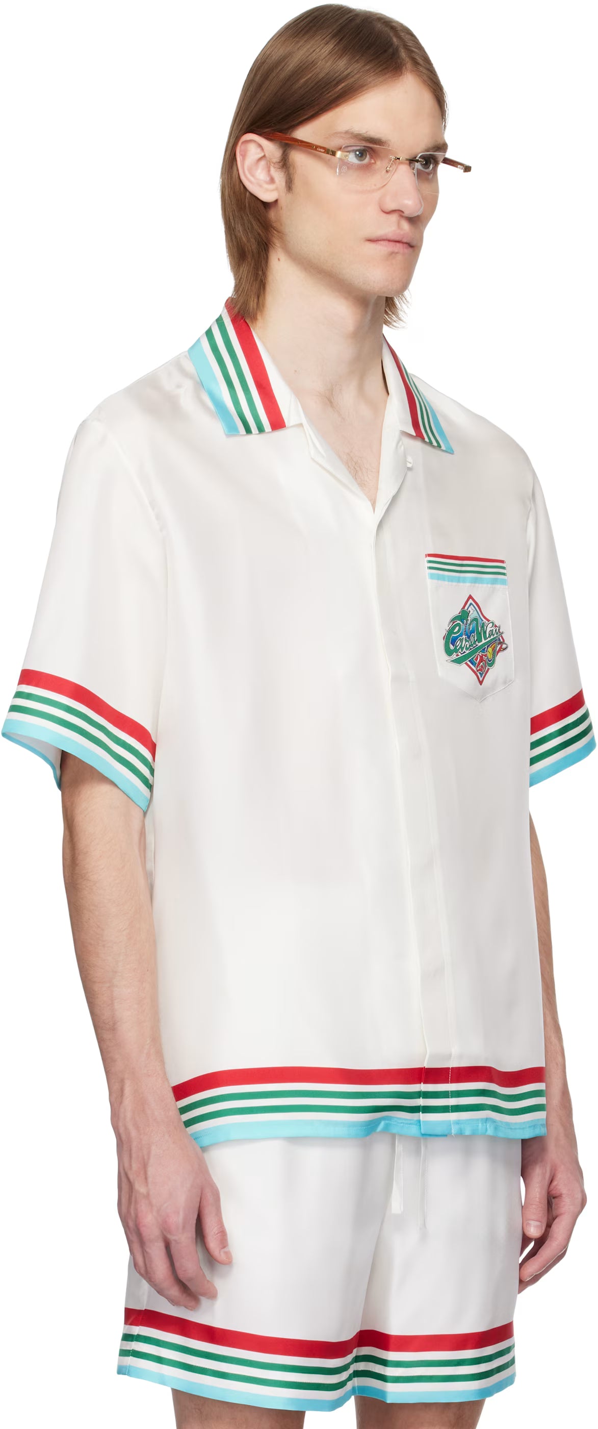 White 'Casa Way' World Series Silk Shirt