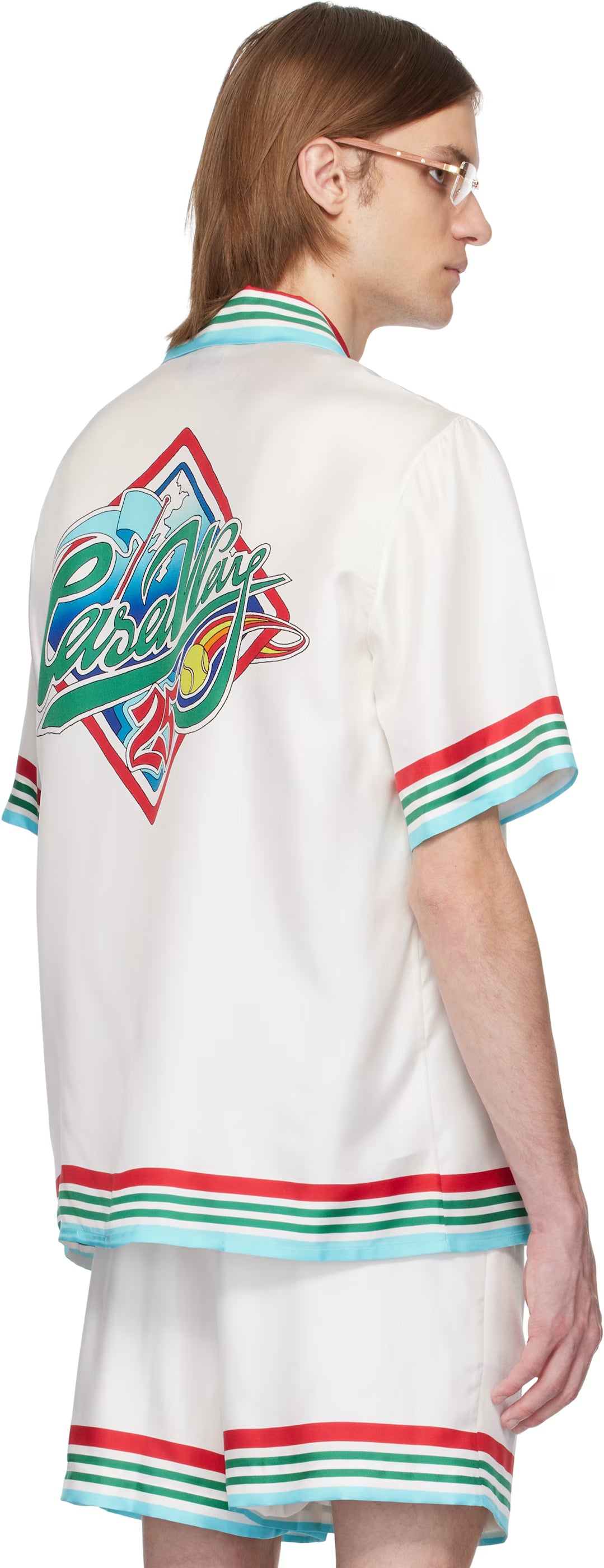 White 'Casa Way' World Series Silk Shirt