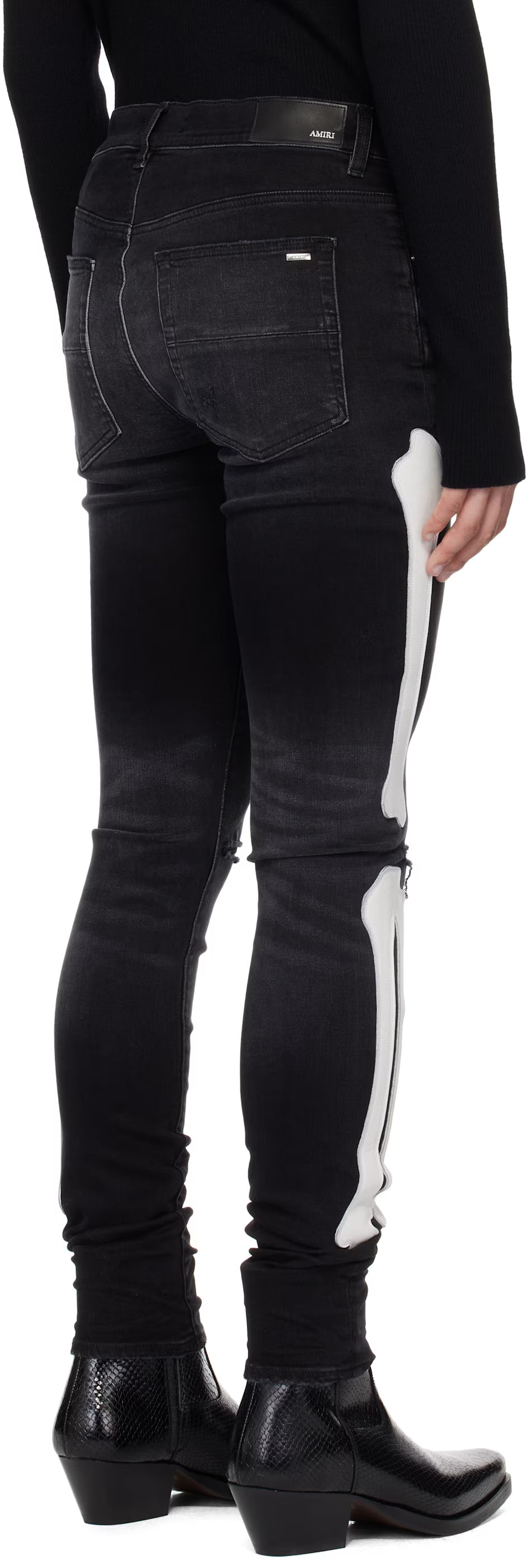 Black Bones Slash Jeans