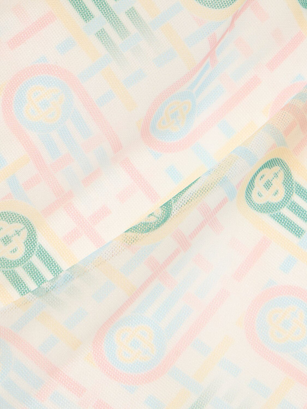 CASABLANCA Casablanca Printed monogram stretch mesh l/s top - Size: M T-Shirts | Shop From The Mirage