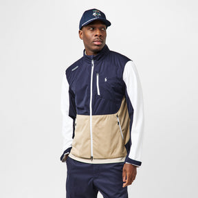 Men's Black Full-Zip Performance Golf Jacket